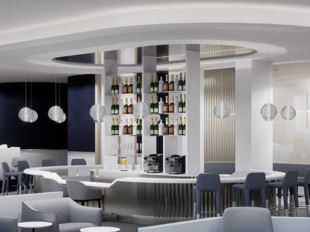 Rendering of the Air France lounge at JFK.