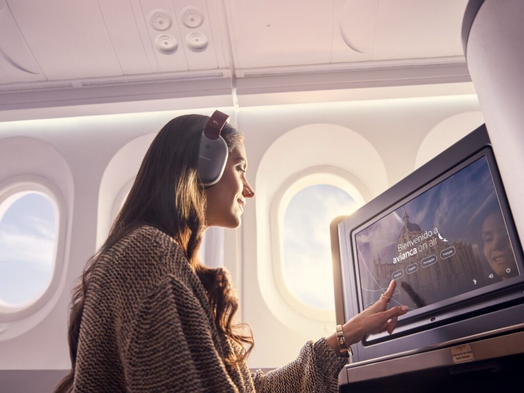 Rendering of Avianca's new business class suite.