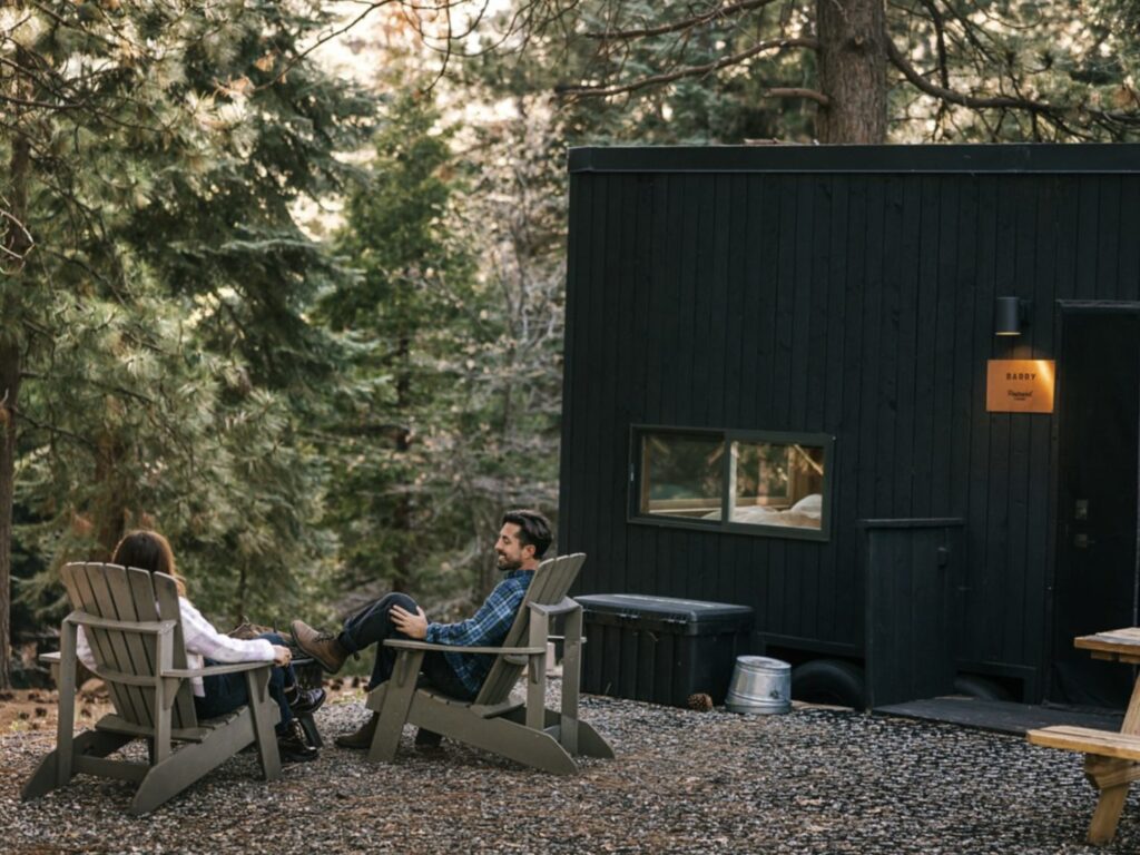 Exterior of a cabin at the Postcard Cabins Shenandoah, Outdoor Collection by Marriott Bonvoy.