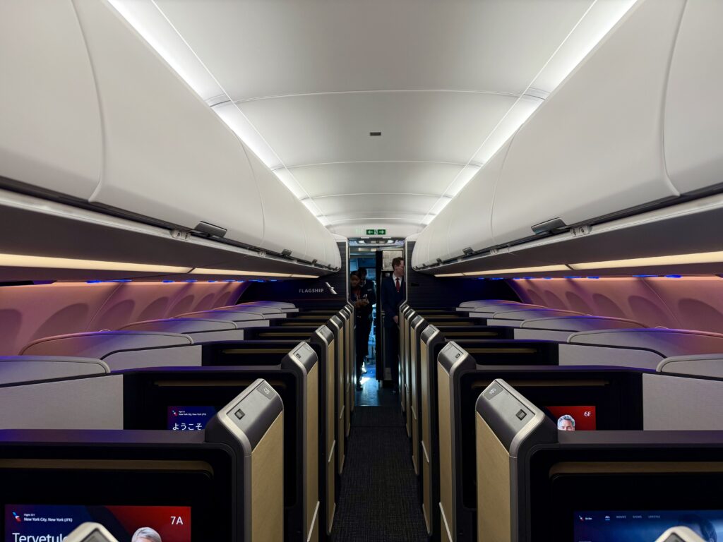 AA A321XLR safety business class.
