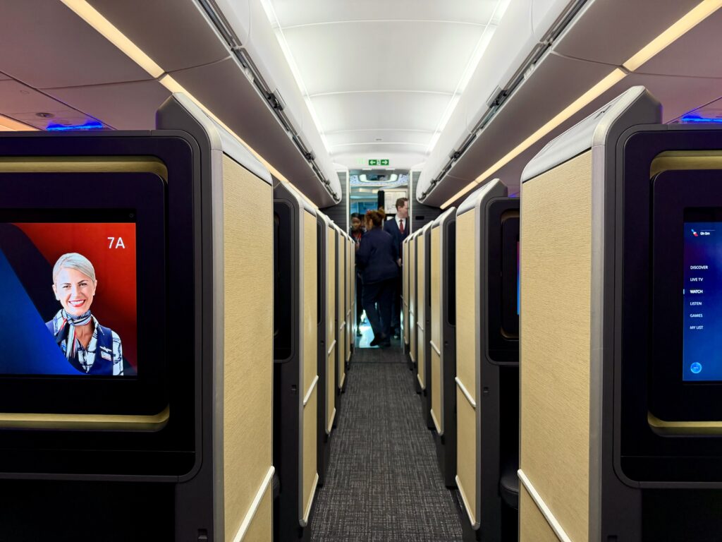 American Airlines A321XLR business class.