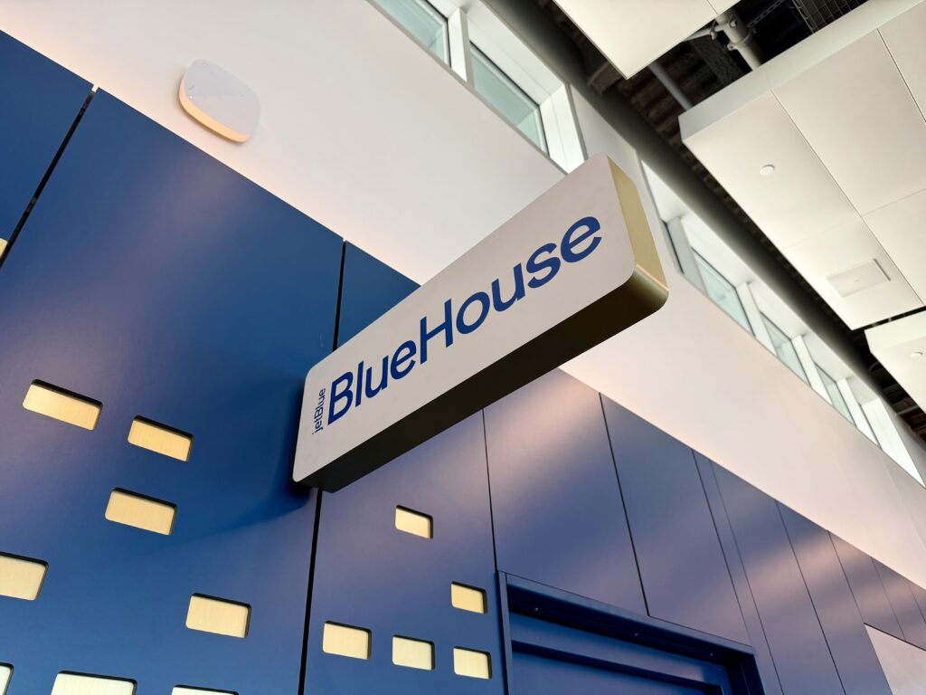 Interior of JetBlue BlueHouse Boston.