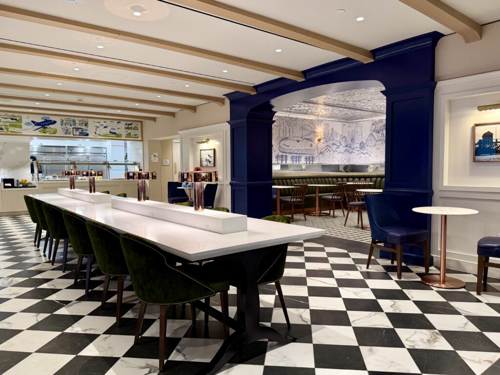 Interior of JetBlue BlueHouse Boston.
