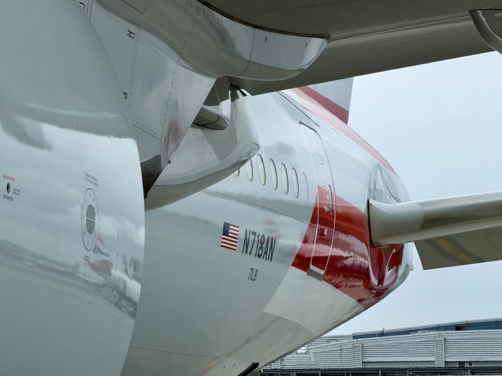 Exterior of retrofitted AA 777-300ER.