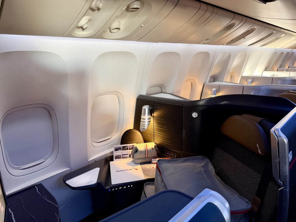 Business class on the retrofitted AA 777-300ER.