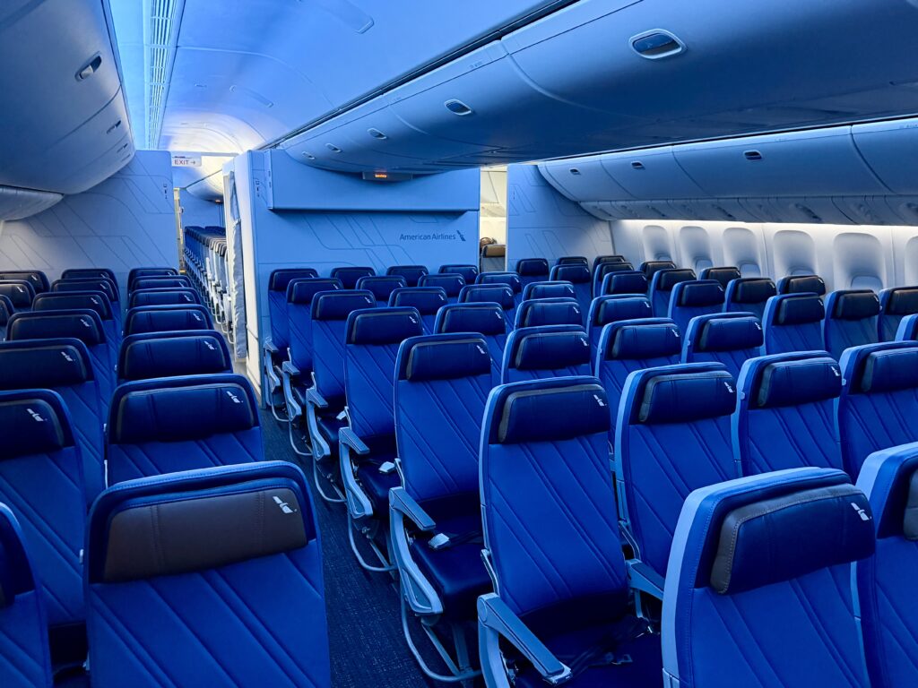 Economy on the retrofitted AA 777-300ER